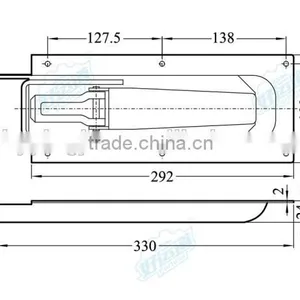 03121 Recessed Tailboard Catch thumbnail-2