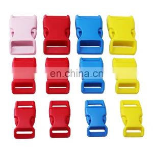 Flat Dual Adjustable Plastic Quick Side Release Plastic Buckles And Tri-Glide Slides For Pet Collar thumbnail-3