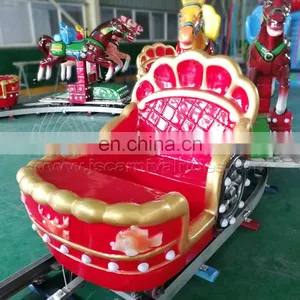 China Suppliers Fairground Amusement Park Playground Equipment Small Horses Train Rides for Sale thumbnail-3