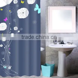 Beautiful Printing Shower Curtain With Matching Window Curtain thumbnail-2