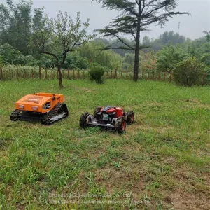 Remote Control Steep Slope Mower, China Remote Controlled Brush Cutter Price, Slope Mower for Sale thumbnail-1