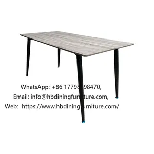 Rectangular Vintage MDF Dining Table thumbnail-1