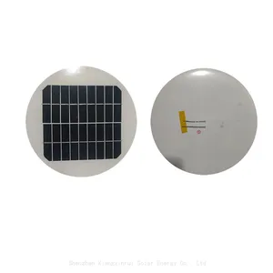 Customized Circle Shape 5.8w 18v Small Solar Panels Diameter 240mm Glass Solar Panel Widely Use thumbnail-2