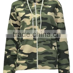 Fashion Hoodie/camouflage Fleece Hoodie/zipper up Camo Fleece Hoodie,printed Camouflage Hoodies thumbnail-1