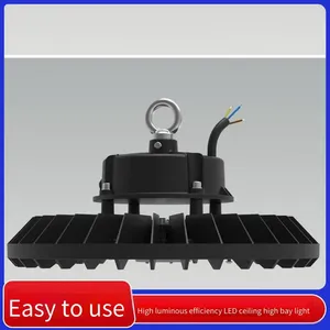 Microwave Induction Led Industrial and Mining Lamp, Ufo Flying Saucer Lamp, Ceiling Lamp for Stadiums, High Luminous Efficacy, Energy-saving and Power-saving Lighting for Workshops and Rooms thumbnail-5