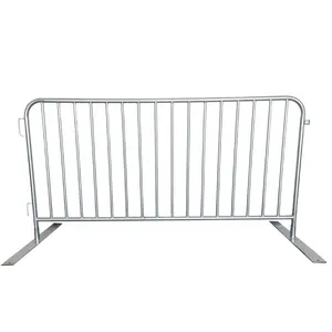 2.2mx1m Safety Barricade Temporary Fencing for Festivals Crowd Control Barrier thumbnail-1