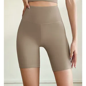 Wholesale Women's High-Waisted Elastic Waist Breathable Fitness Shorts Butt Lift Running Yoga Pants thumbnail-5
