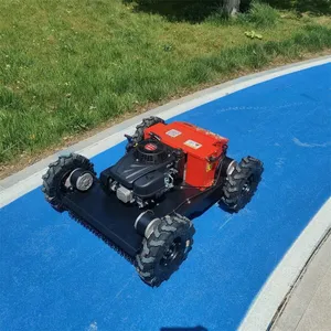9HP Gasoline Engine Walking Speed 0~6Km/h RC Robot Brush Cutter thumbnail-6