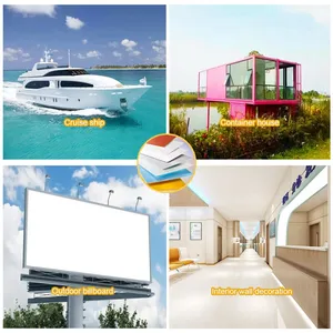 FRP Panel 4'x8' Glossy Matte Surface Easy Clean High Impact RV Truck Body VAN Cargo Siding Sheets High Strength FRP Panel thumbnail-5