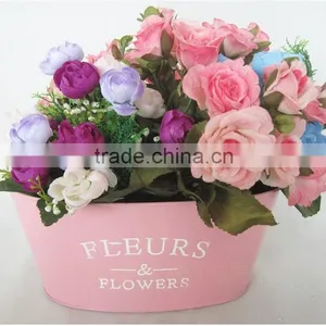 CCGB-G110 New Available Bigger Oval Metal Flower Bucket, Garden Bucket, Creative Bucket thumbnail-2