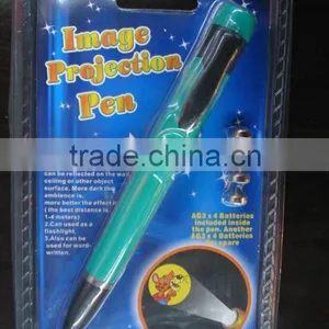 Promotional Ite, Led Plastic Ballpen,led Projector Pen,custom Logo Gifts Led Flashlight Ballpen for Festival Gifts thumbnail-2