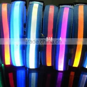 2.5cm Silk Mesh Blue Style Led Dog Collar thumbnail-1