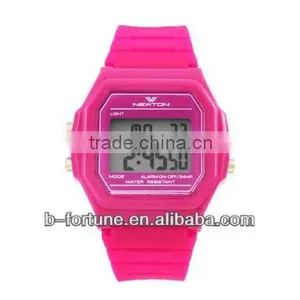 BF1020 Colorful Any Pantone Plastic LCD Digital Watch thumbnail-4