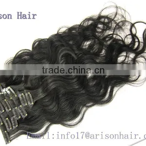 2015 Qingdao Clip in Remy Hair Extension thumbnail-1