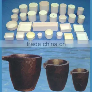 Refractory Ceramics SIC Graphite Crucibles Gold Melting Crucibles thumbnail-1