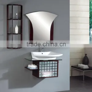 Aqua Gallery Solid Wood Bathroom Furniture With Mirrored Cabinet thumbnail-2