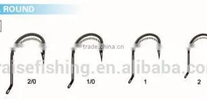 Brown Paint High Carbon Steel Hooks PR-8369 KENDAL ROUND Fishing Hook thumbnail-1