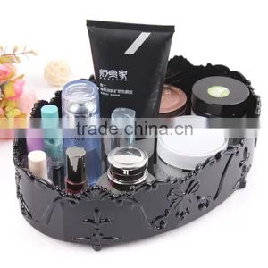 D03 ANPHY Plastic Oval Household Decoration Makeup Organizer Storage Box Holder Display Stock thumbnail-1