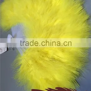 Natural Craft Marabou Turkey Feather Large Hand Fans thumbnail-4