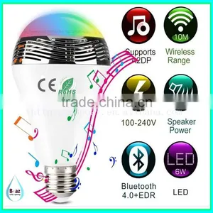 Cool Warm Color Changing Smart Music Bluetooth Speaker Bulb thumbnail-2