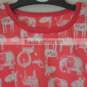 Whoelsae Kids Sleeping Clothing High Quality Cheaper Price 2 Piece Pajama Set 100% Cotton thumbnail-1