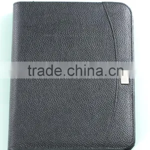 Promotion Gift Item Custom High Quality a4 Leather Portfolio Folder thumbnail-2