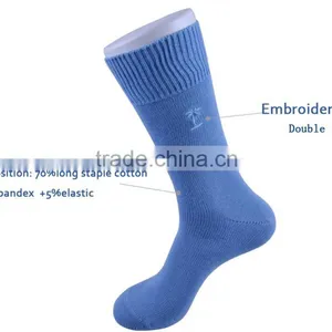 Long Staple Cotton Blank Color Business and Casual Men Socks thumbnail-2