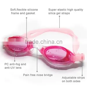 Factory Wholesale Anti-Fog Lens Swim Goggles For Kids thumbnail-3