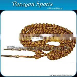 Military Uniform Aiguillette | Double Tip Gold Wire & Silk Uniform Aiguillette thumbnail-3