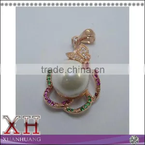2016 Latest Design 925 Sterling Silver Flower Shape Pearl Pendant thumbnail-1
