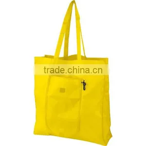 Clip-On Fold-Up Tote Bag Folding Polyester Shopping Bag thumbnail-1
