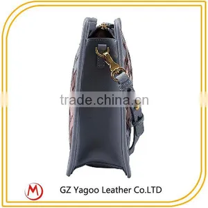 Latest Handicraft Acrylic Leather Clutch Bag thumbnail-4