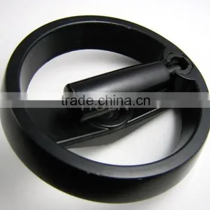 Black Nylon Plastic Double Spoked Handwheels With Folded Handle thumbnail-1