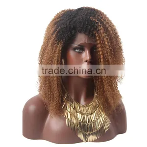 Express Large Stock AndPromotion for Fully Hand Tied 100% Human Hair Wig in Afro Kinky Curl Hair Style thumbnail-1