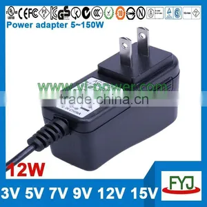 Wall Plug Universal Power Adapter 9v 1a Approved CCC CE UL FCC GS C-TICK PSE SAA KC BS thumbnail-2