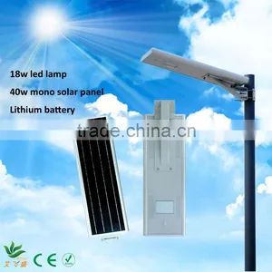 30w Solar Led Light Garden Lighting Hot Sales Bridgelux Chip All in One Street Lights thumbnail-2