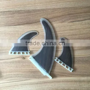 1+2 SUP BOARD Wood FIN SET 1x 8" CENTRE FIN 2X Future SIDE FIN thumbnail-1