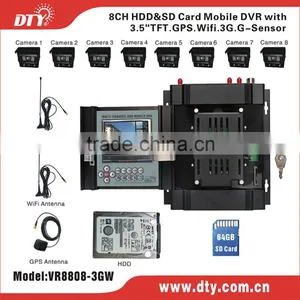 VR8808-3GW 8 Channel Mobile Dvr Gps Map Tracking WiFi 3g Network Dvr thumbnail-1