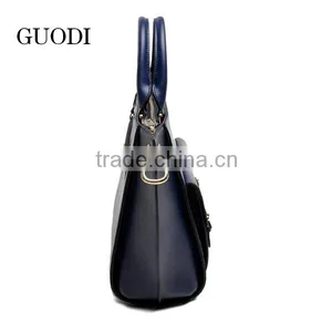 2016 Elegant Fashion Leather Handbags With Outside Pockets for Women thumbnail-6