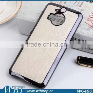 Wholesale China Supplier Case for HTC M9 Plus, for HTC M9 Plus Case Slim Leather Chrome Cover thumbnail-1
