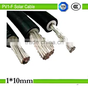 PV1-F 1*10mm2 XLPE Insulated 0.6/1kv Tinned Copper Cores dc Solar pv Cable thumbnail-1