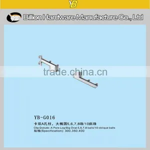 China Fashion Factory Clothes Store Hanging Display Hook on Slot Hook Quality Choice thumbnail-4