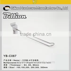 Metal Slatwall Hooks Metal Board Hooks Wire Euro Hooks thumbnail-3