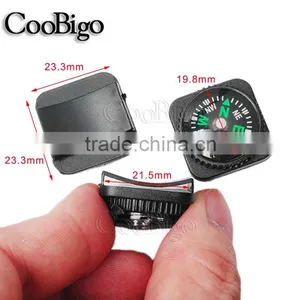 Belt Buckle Mini Compass Clear Liquid-filled for Paracord Bracelet Camping Hiking Emergency Survival Navigation Tool#FLQ177-20RB thumbnail-2