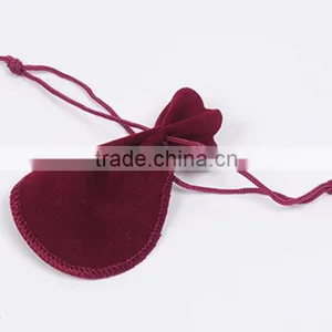 Promotion Small Custom Velvet Fabric Drawstring Jewelry Bags Made in China thumbnail-1