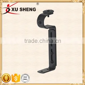 Cheap Black Paint Wrought Iron Curtain Rod Bracket,wall Brackets Quality Choice thumbnail-4