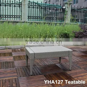 CLEAR ALUMINIUM WICKER GARDEN CHAIRS AND TABLES thumbnail-1