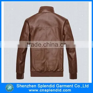 European Style and Spring Season Wholesale Men Leather Jacket thumbnail-2