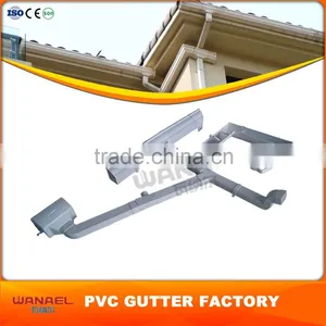 Plastic Materials Wanael 5.2inch, 7inch Gutter Cleaning, Square Plastic Rain Kenya PVC Gutter thumbnail-6