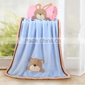 Cute Pattern Coral Fleece Baby Blanket thumbnail-6